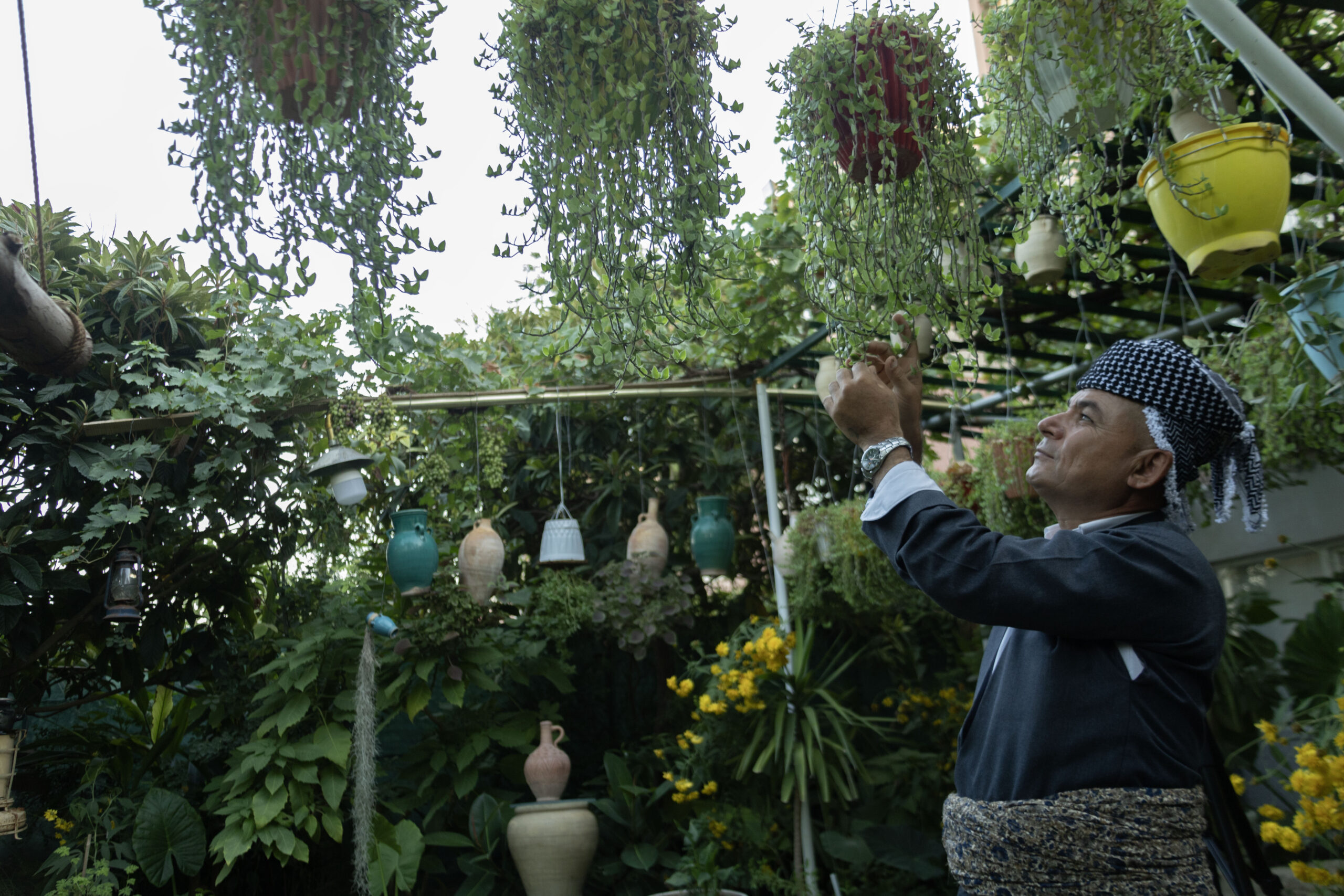 An Iraqi citizen challenges climate change through his garden